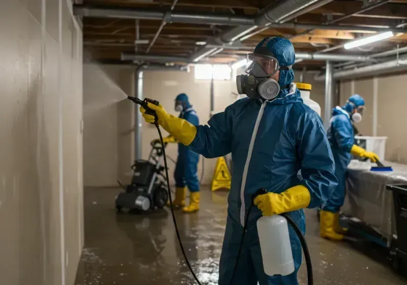 Basement Sanitization and Antimicrobial Treatment process in Lansdowne, MD