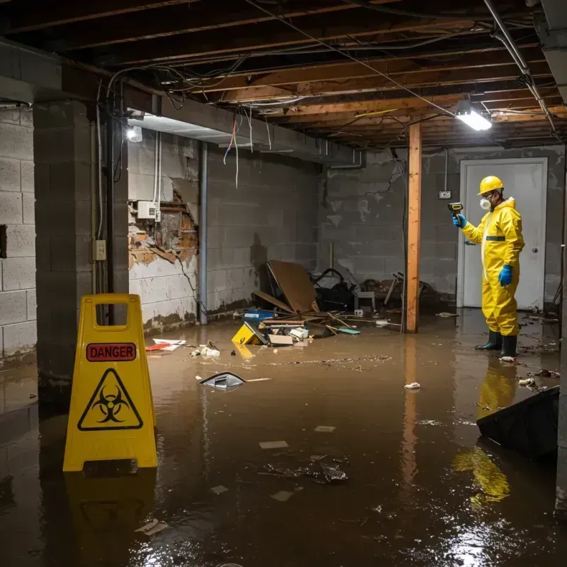 Flooded Basement Electrical Hazard in Lansdowne, MD Property